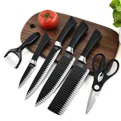 Kitchora BlackEdge™ Pro Knife Set (6-Piece)