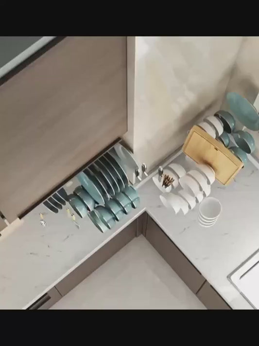 Kitchora LuxeDry™ 2-Tier Kitchen Organizer